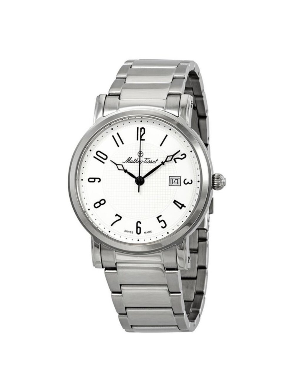 NWT Mathey-Tissot City Metal White Dial Men's Watch